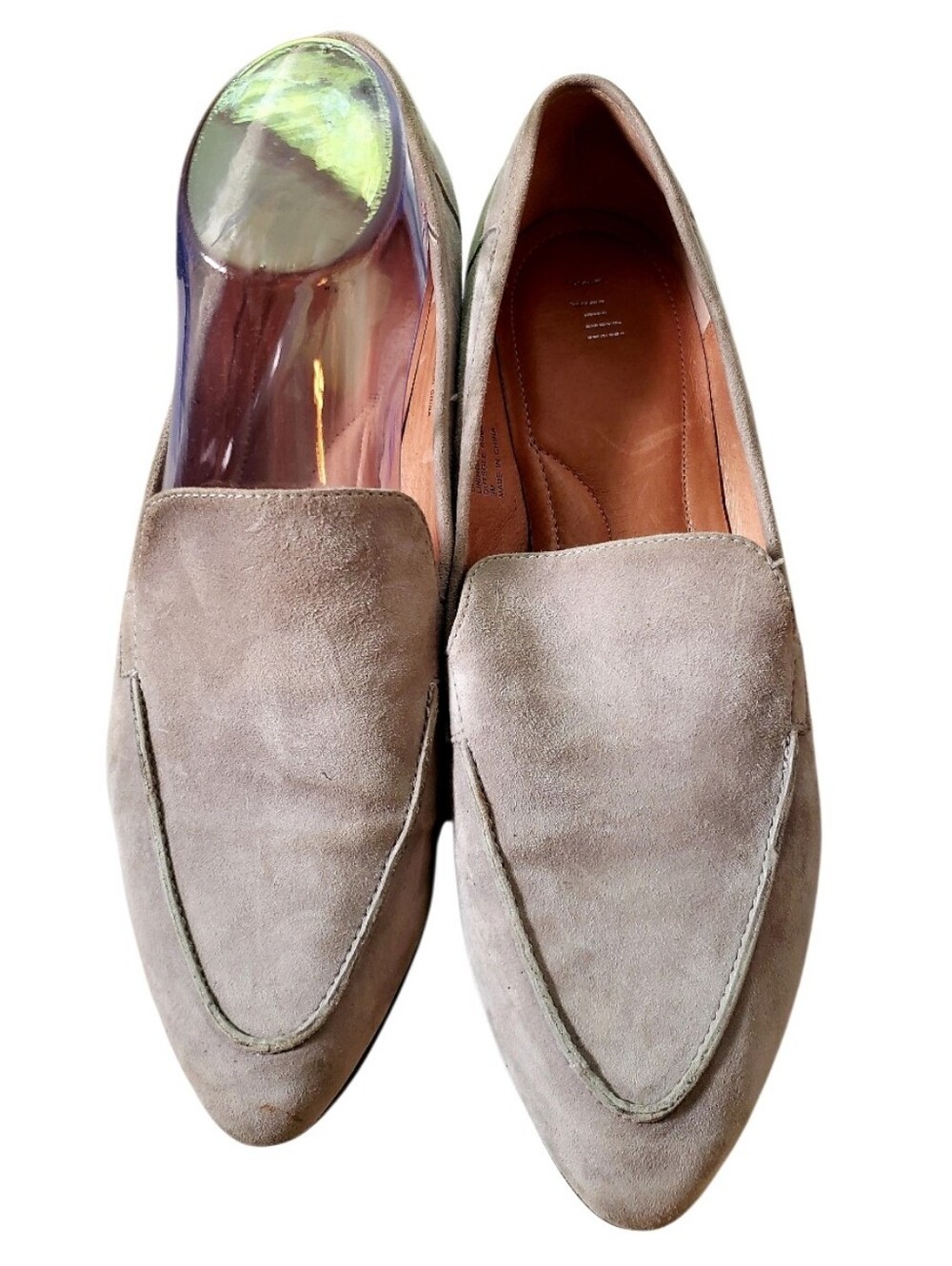 J Jill Dove Grey Suede Bree Pointed Toe Slip-on Loafer Flats 9 349661 Classic